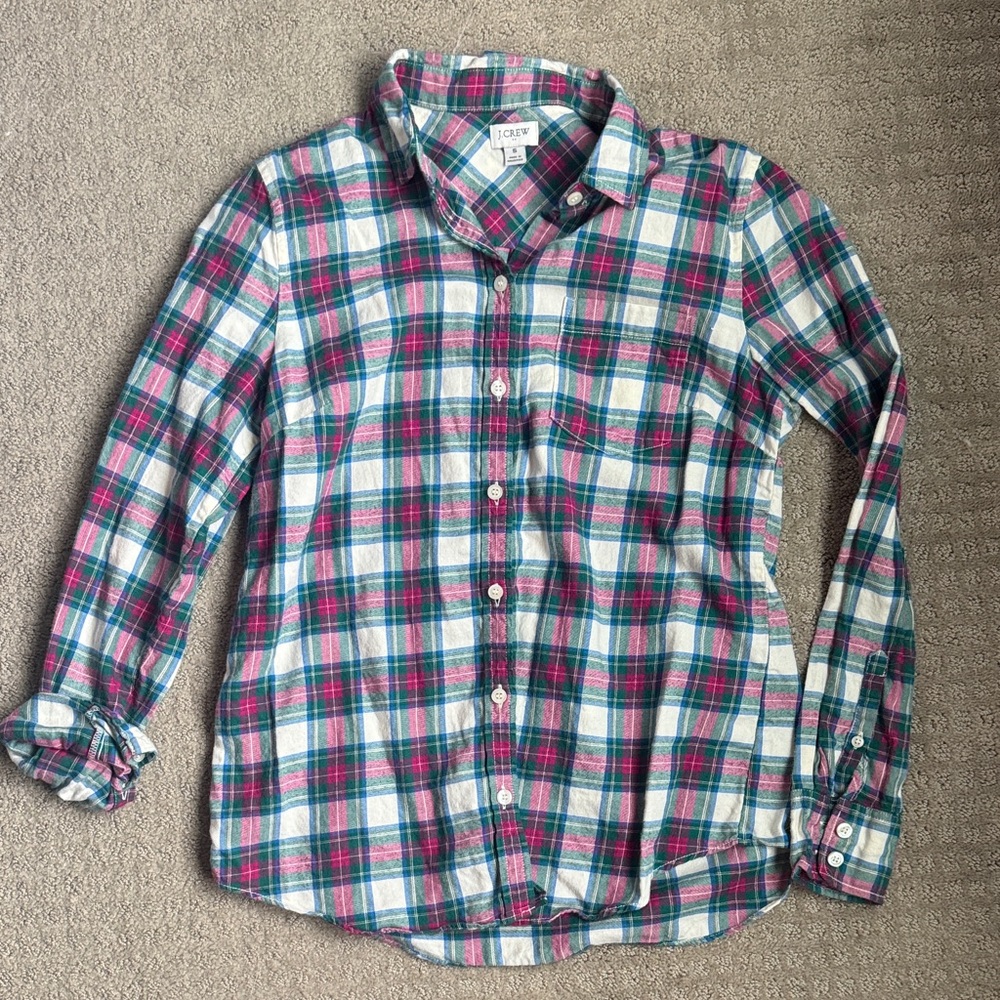 J. Crew plaid button down